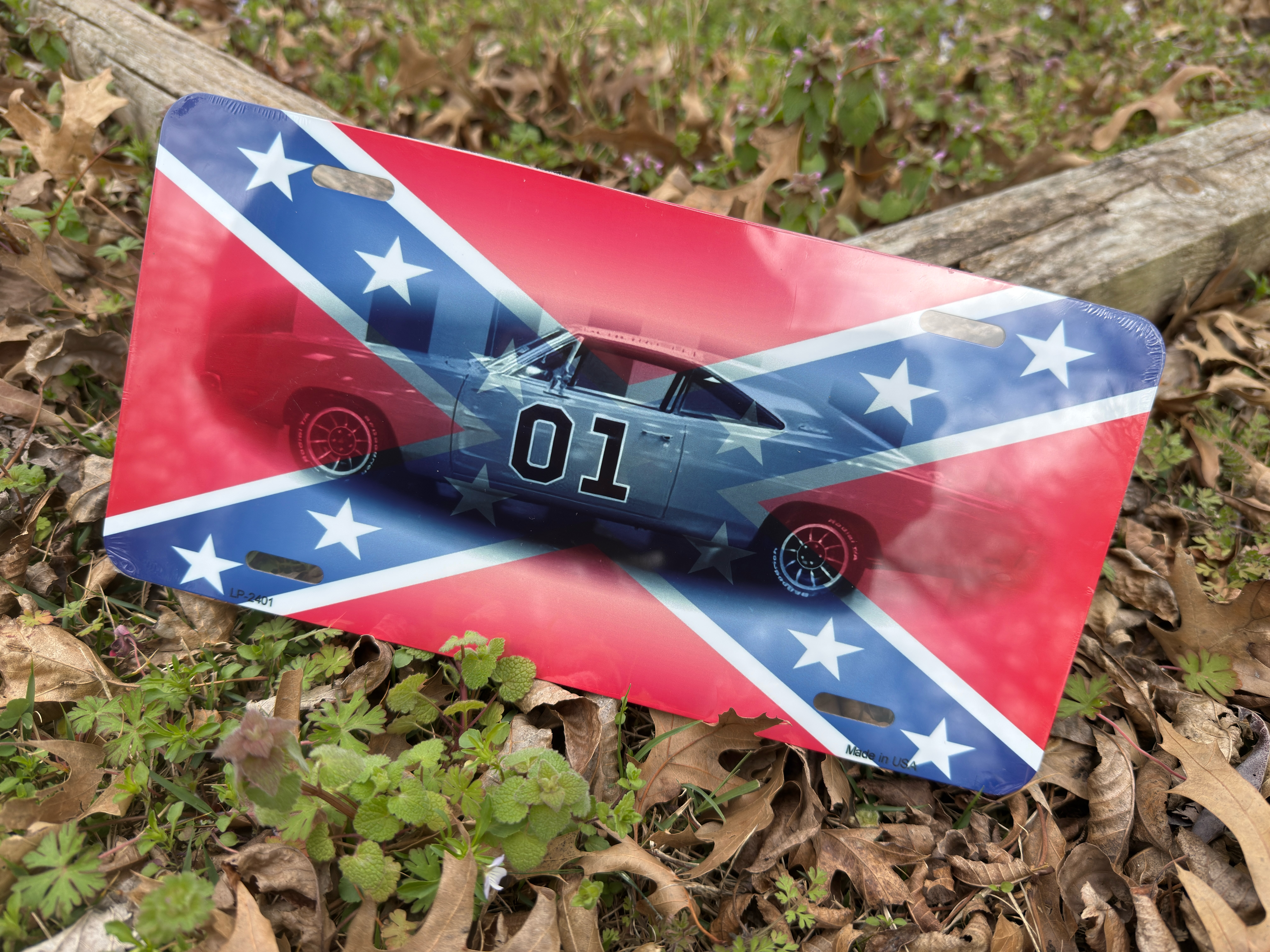 Confederate General Lee 01 license plate aluminum 12x6 Southern car tag Rebel Nation