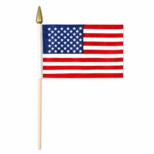 USA 4' x 6" Stick Flags